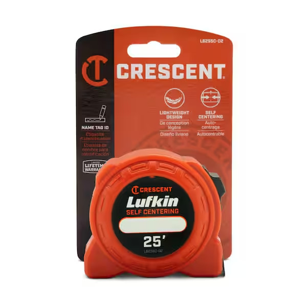 Lufkin 25 Ft. Self-Centering Power Tape Measure