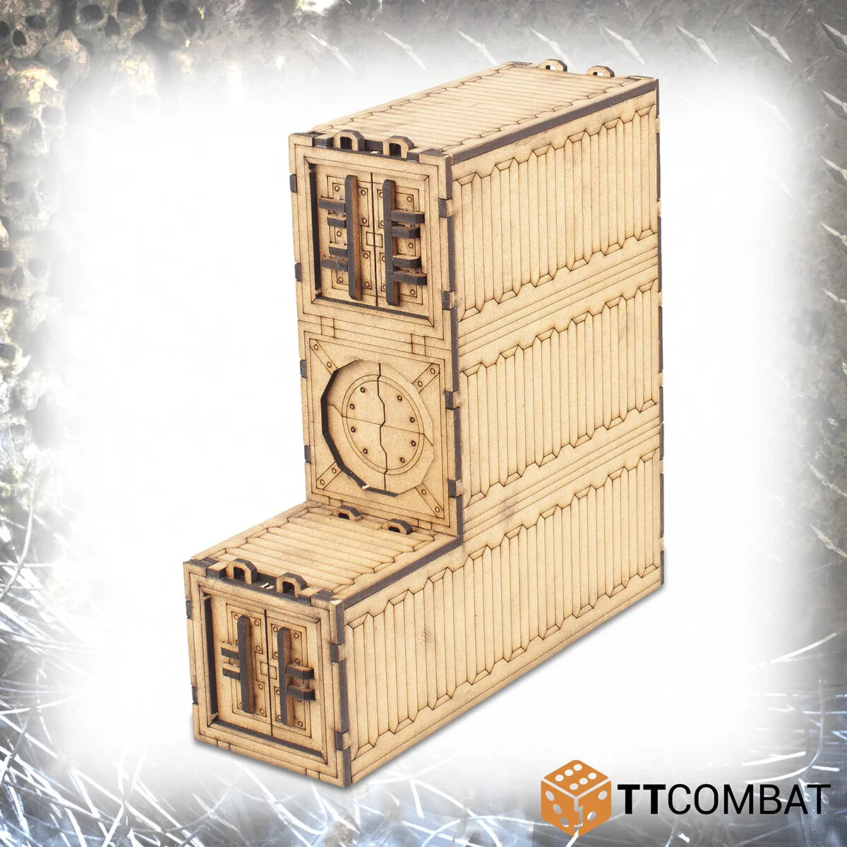 TTCombat TTSCW-SFG-166 Goliath Container Wall (Sci-Fi Gothic) Terrain Kit