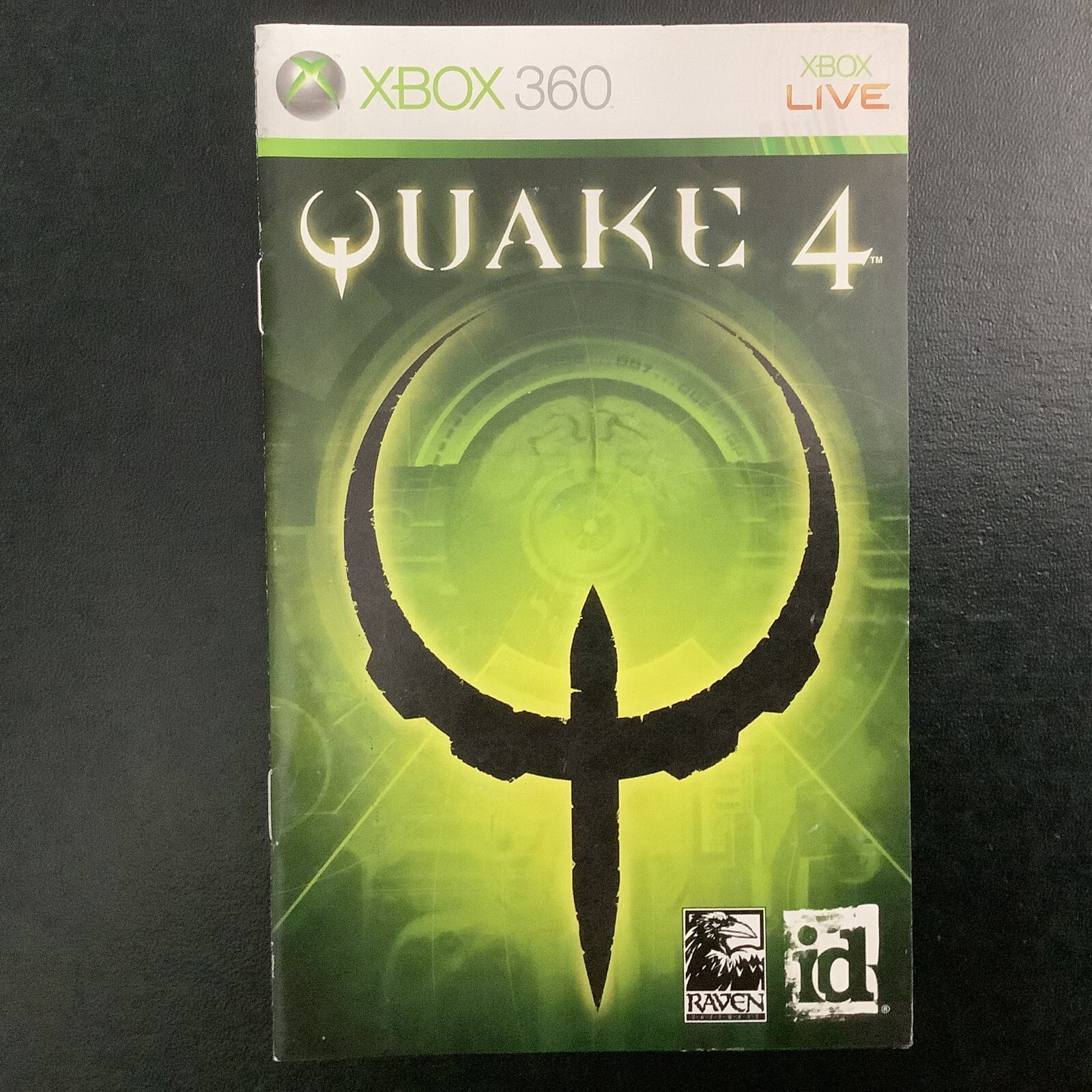 Quake 4 Microsoft Xbox 360 Instruction Manual Only