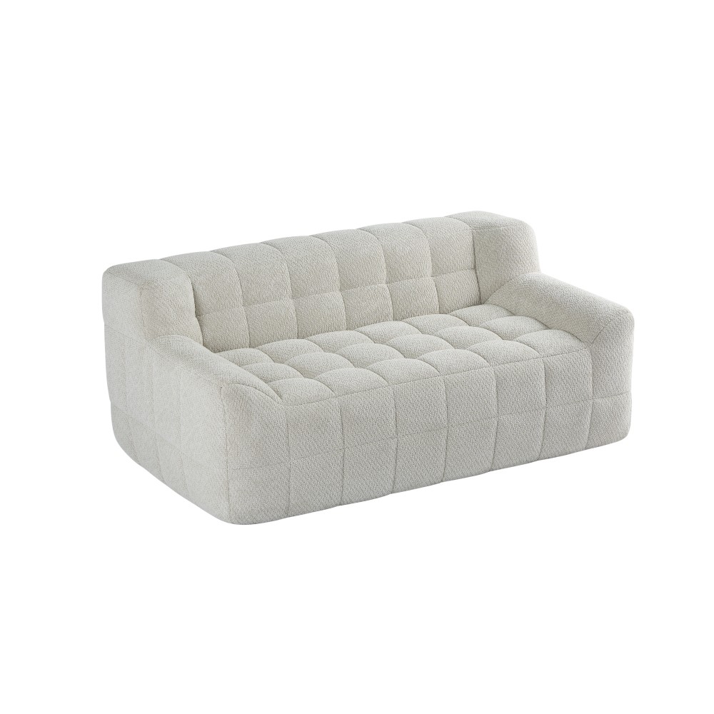 2 Seater Sofa, Velvet Fabric, Free Shipping & Compression Packaged