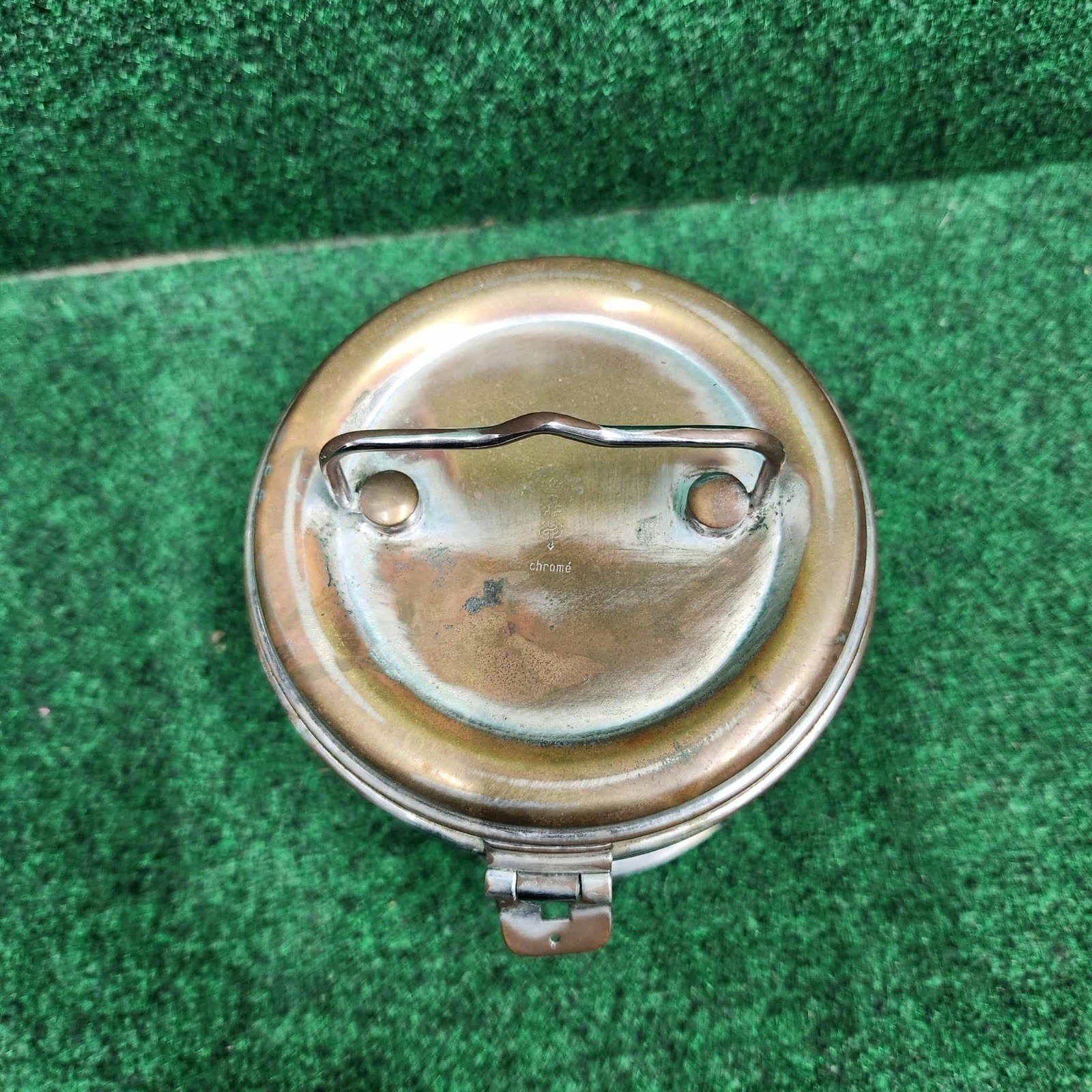 Vintage Medical Surgical Sterilizer Brass Pot Container - Small