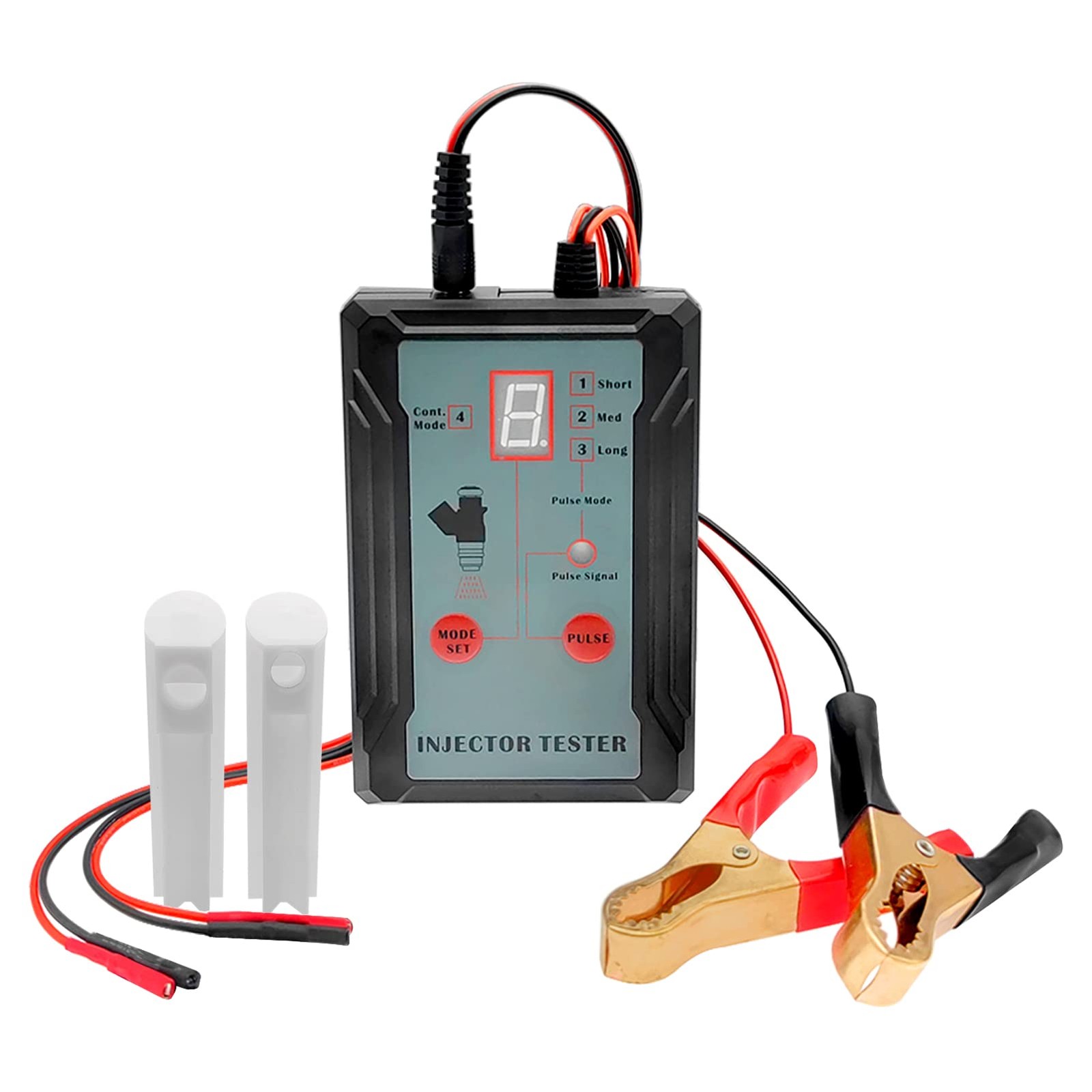 Shkalacar Fuel Injector Tester and 12cm (L) x 8cm (W) x 2.5cm (H), Black