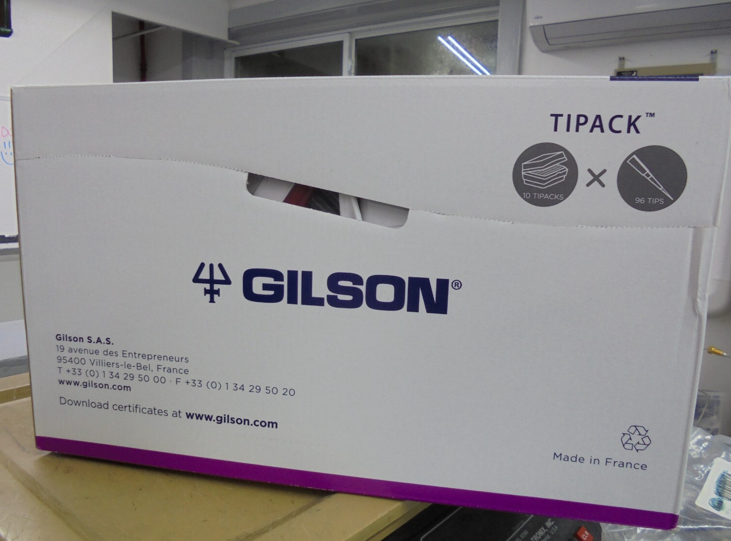 Gilson F171200 DL10 Diamond Tipack 0.1-20µl 96 Tips/Pack 10 Packs/Box
