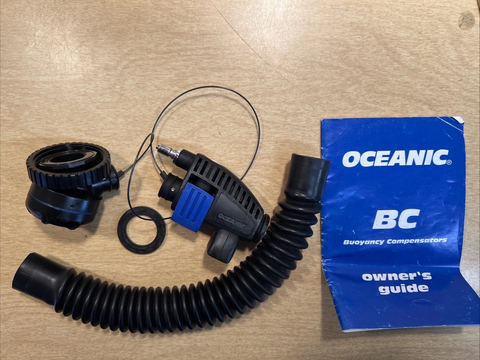 Oceanic BCD Power Inflator Parts & Owners Guide Untested Selling For Parts Only
