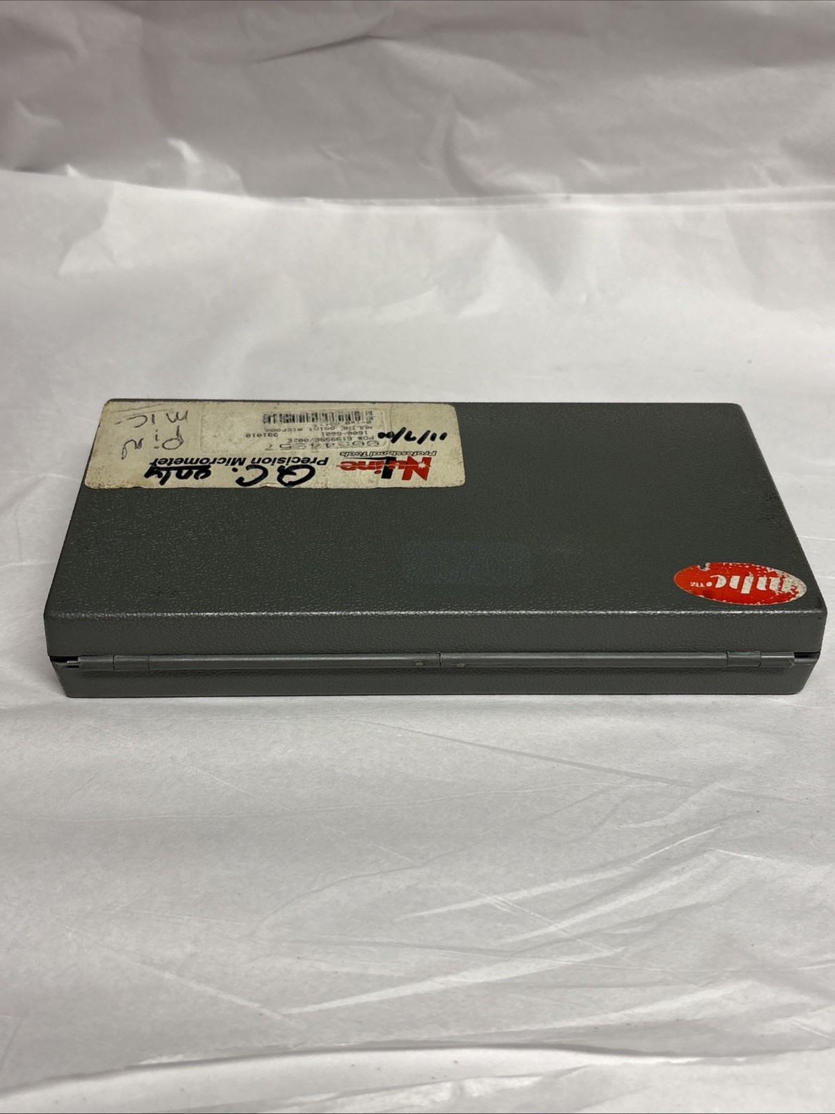 NULINE PRECISION 15° POINT MICROMETER 0-1" RANGE .001" GRADS W/case & Wrench