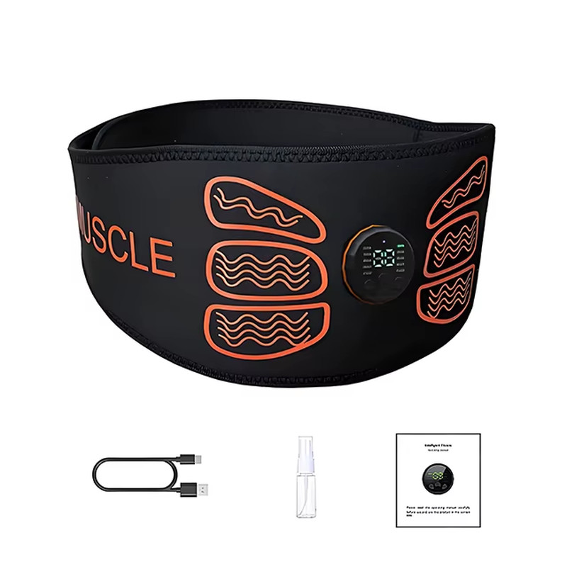 Abdominal Muscle Toner EMS Muscle Stimulator Electric Toning Belt Waist Trainer