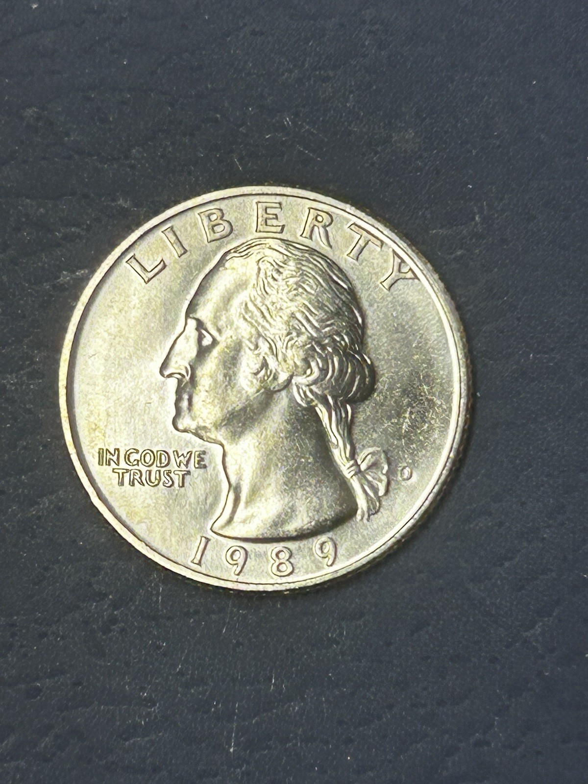 1989 D Washington Quarter Brilliant Uncirculated Full Feathers Mint State #J59