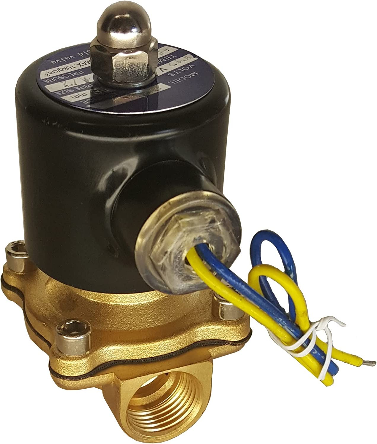 HFS(R) 110V Ac 1/4" Electric Solenoid Valve Water Air Gas, Fuels N/C