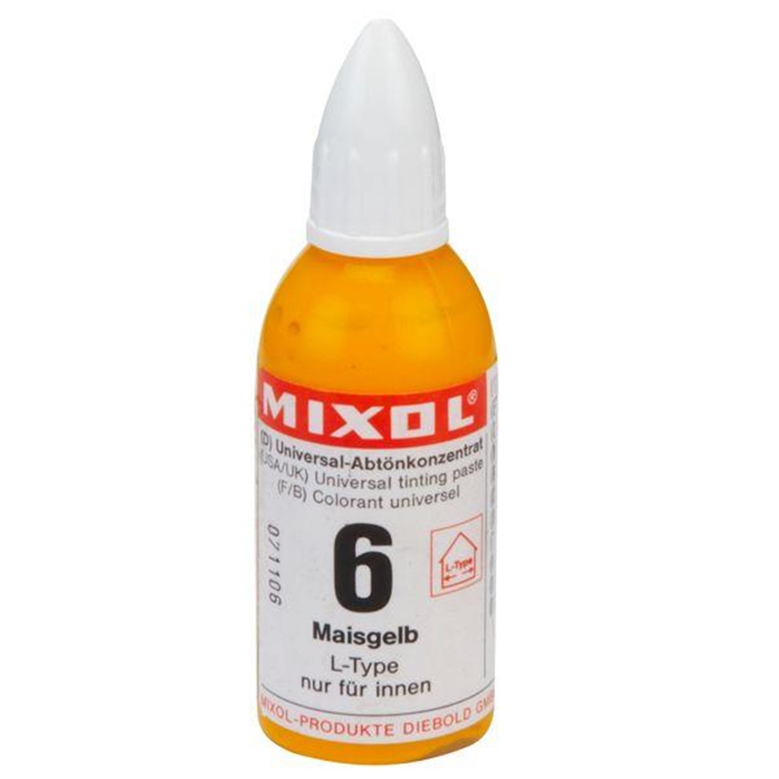 Mixol Universal Tint 06 Maize Yellow 0.7 Fl Oz Highly Concentrated Paint