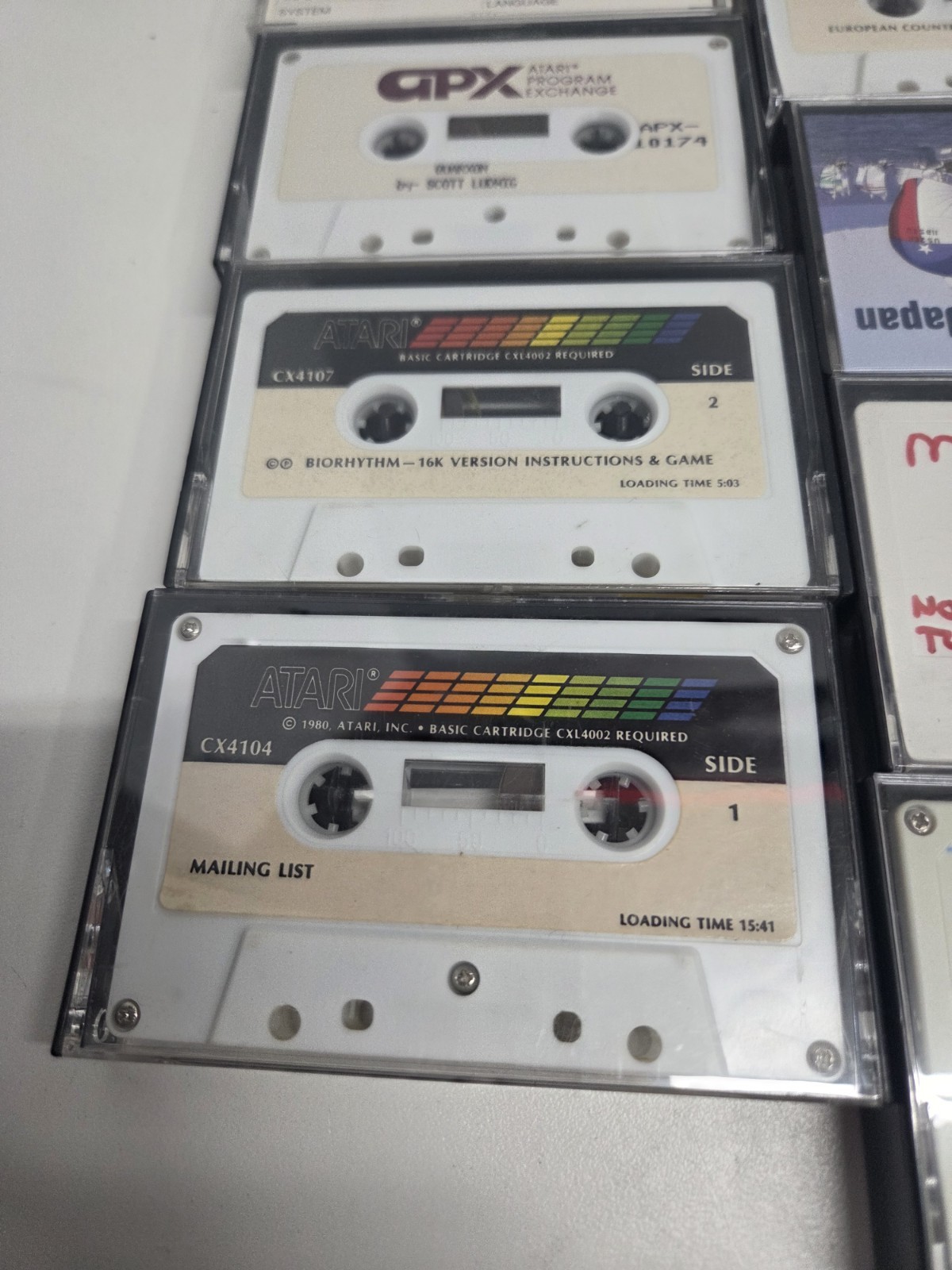 Vintage Atari Program Cassette Lot