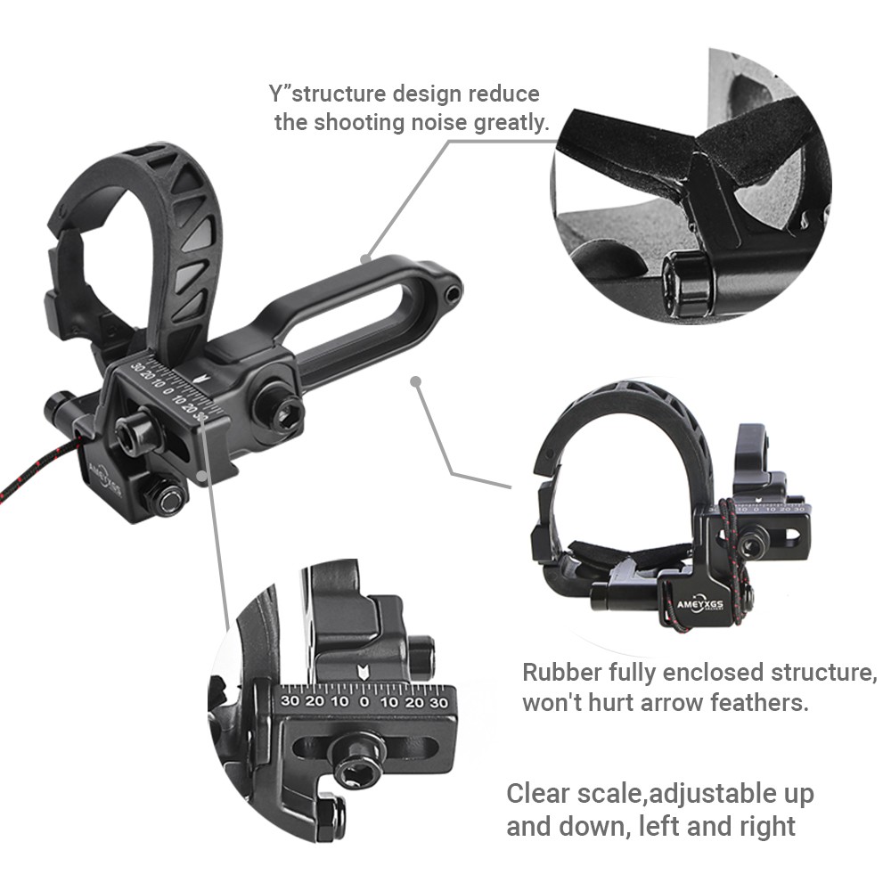 Compound Bow Drop Away Arrow Rest Fall Micro Adjust Archery Hunting RH Left Hand