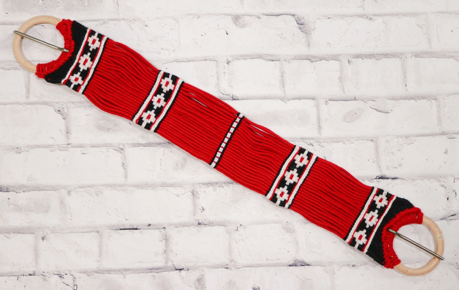 35" Cincho Rojo Simple Tradicional Red Traditional Cinch
