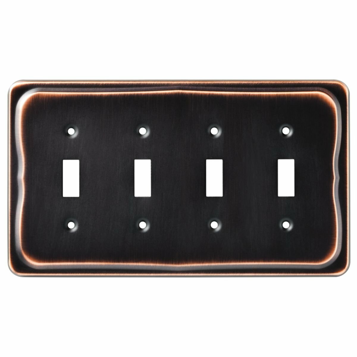 Quad Toggle Wall Plate Switch Plate Quad Bronze Copper