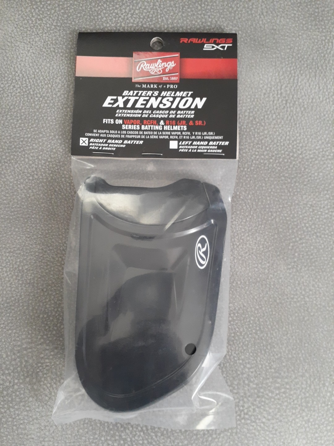 2 Rawlings EXT Right Hand BATTER HELMET Extensions Fits Vapor RCFH & R16 JR & SR