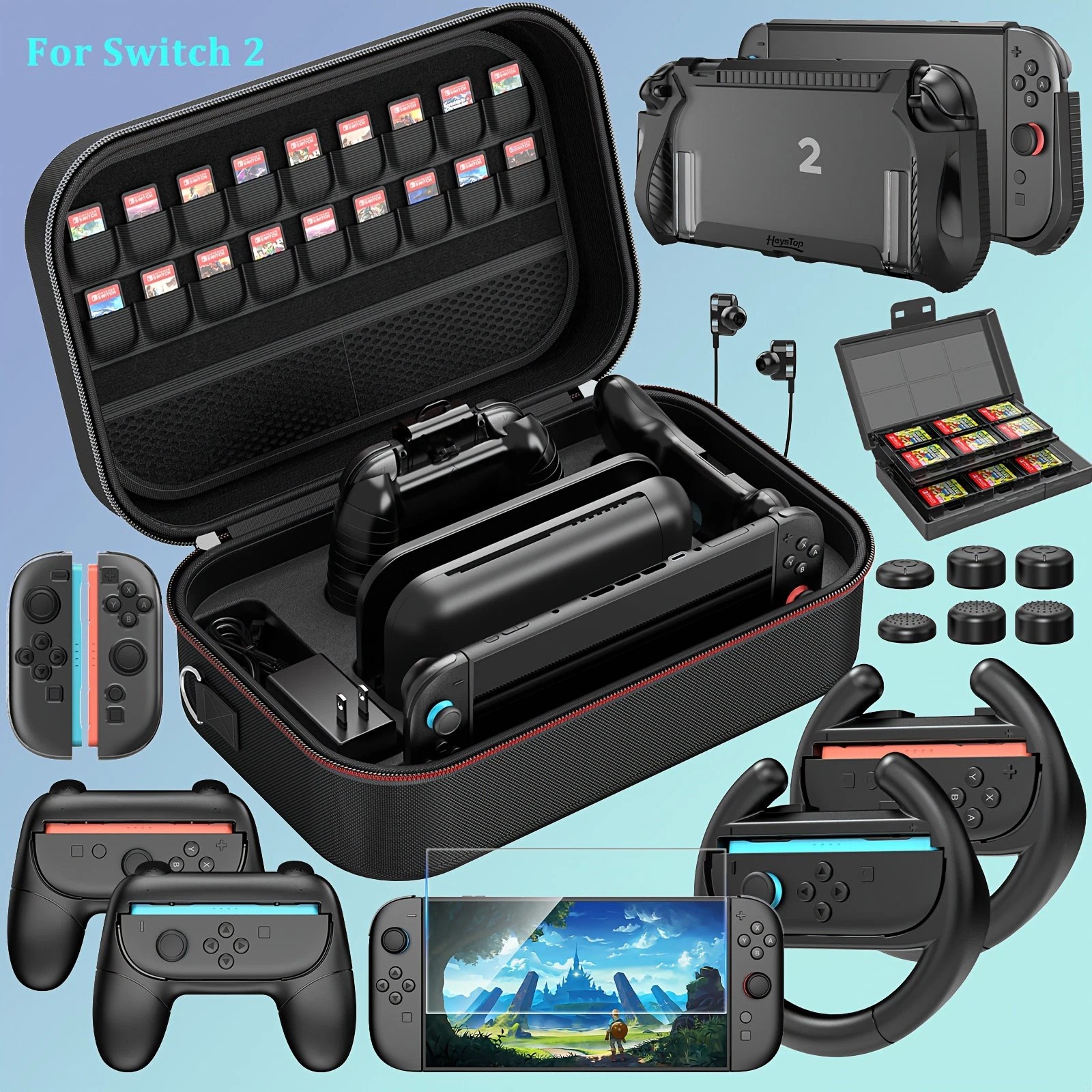 🔥Cover Bag Case Accessories Bundle w/ Switch 2 Protective for Nintendo Switch 2