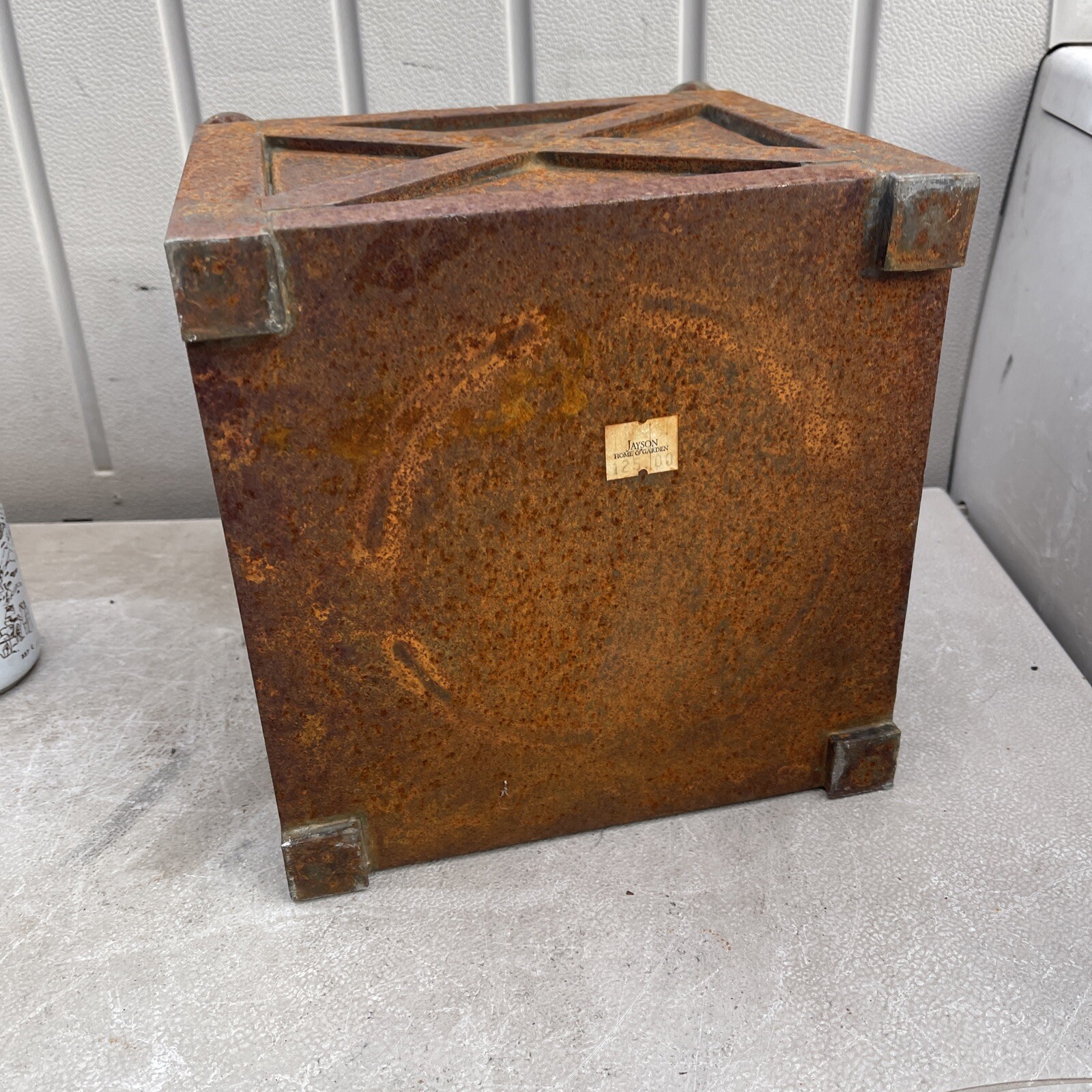 Rustic jayson home & garden metal planter