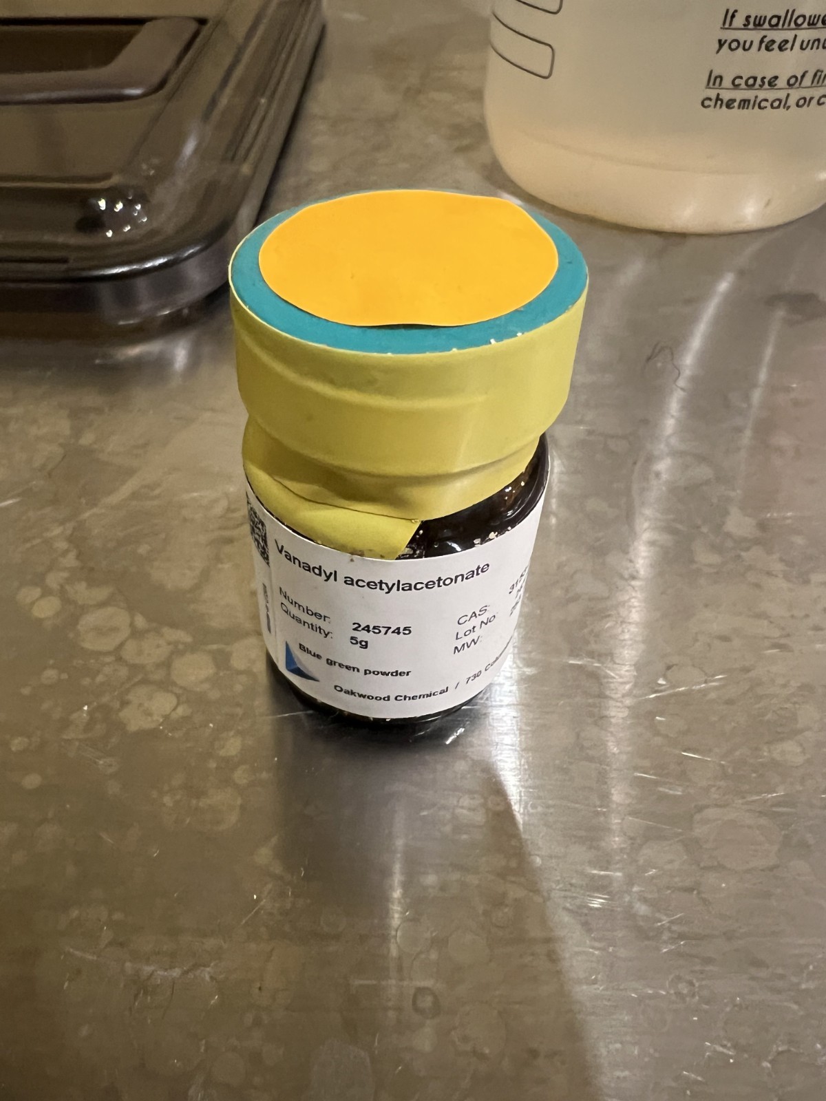 5g, Vanadyl Acetoacetonate, VO(acac)2, Oakwood *NEW* 3153-26-2