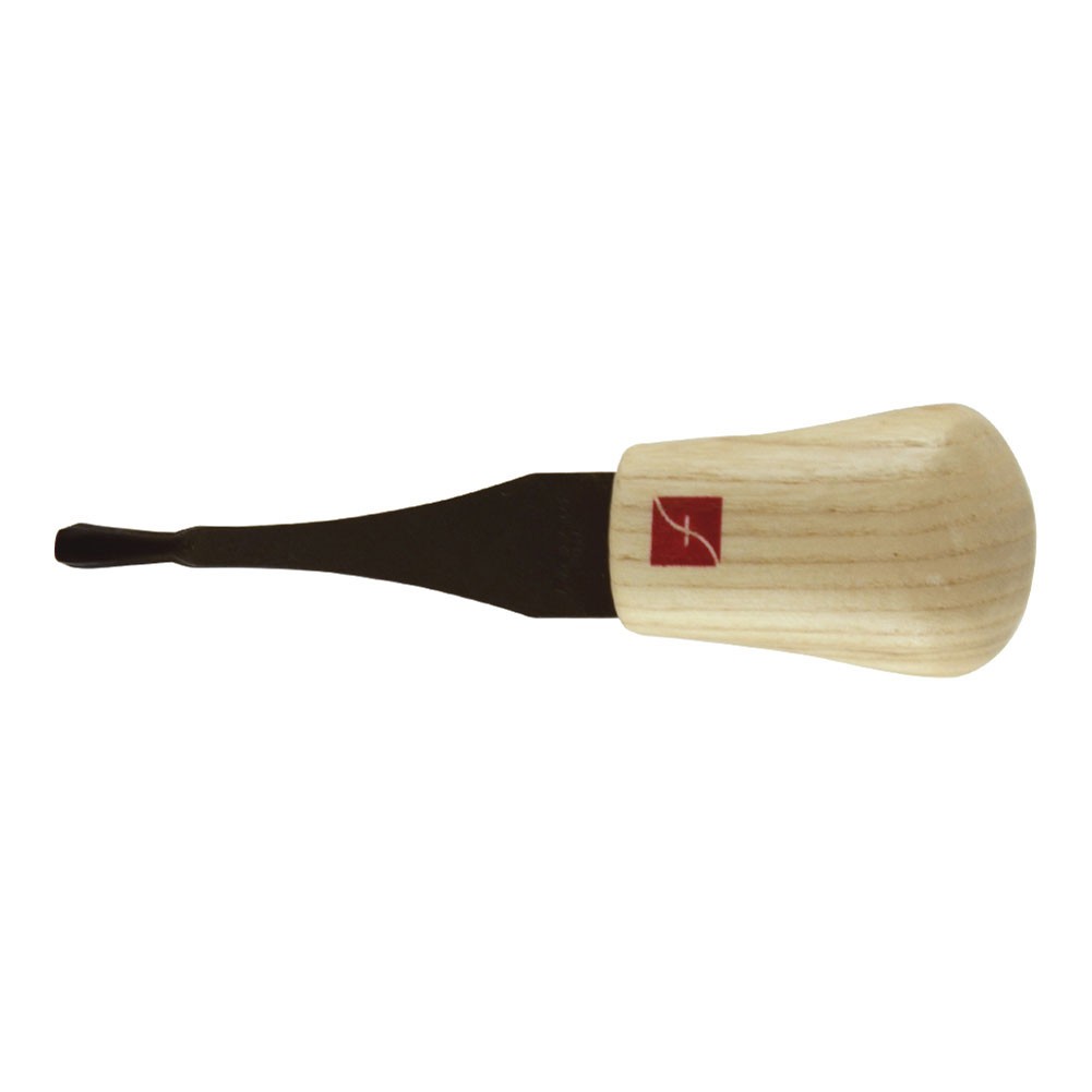 FLEXCUT Palm Tool Spoon Gouge, High Carbon Steel, Solid Ash Handle, 1/8 Inch