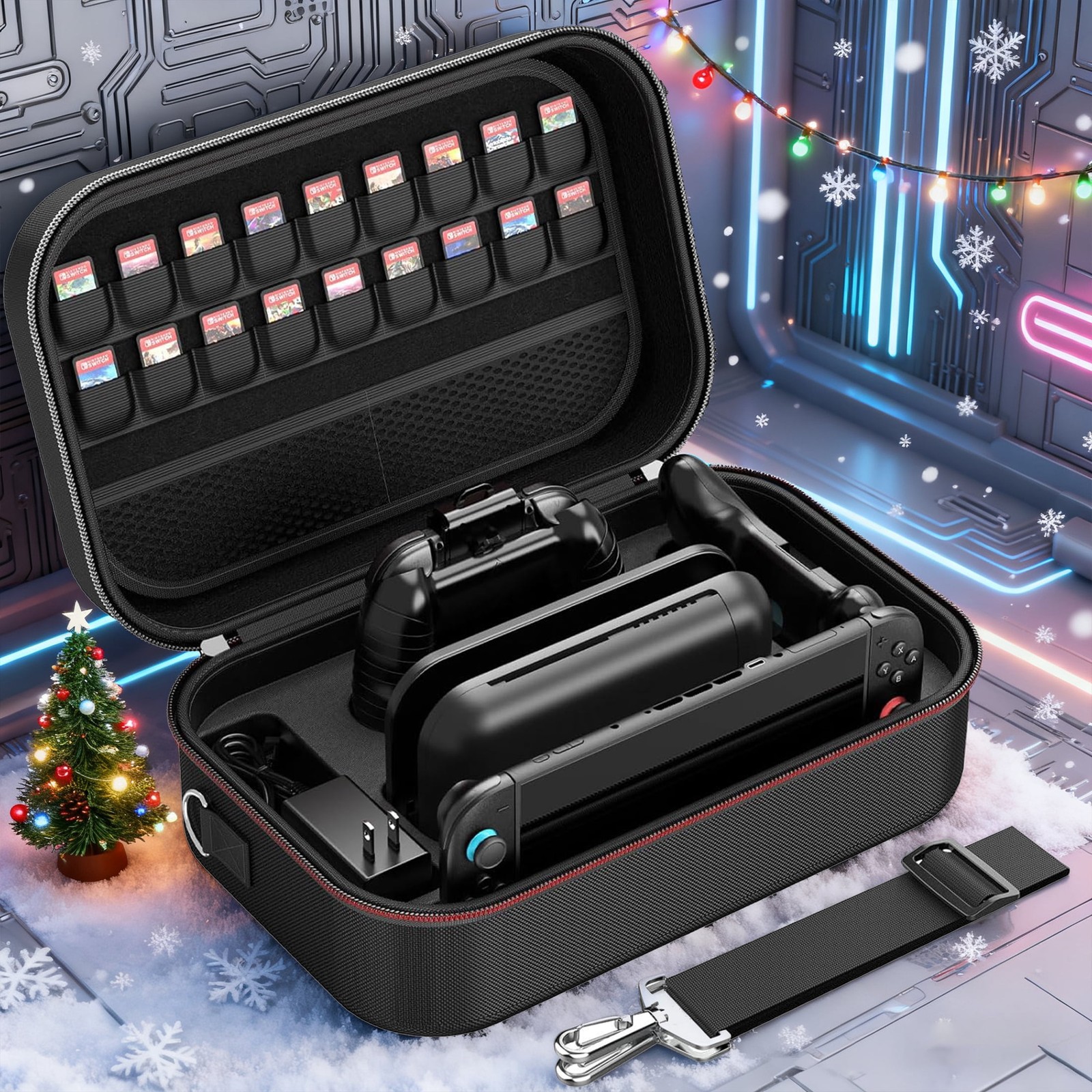 Large Carry Case For Nintendo Switch 2 Waterproof Dustproof Travel Case Bag Gift