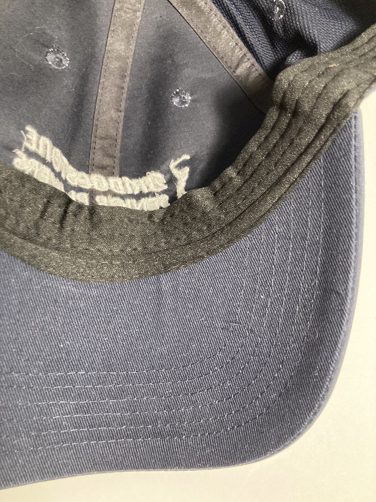 Bridgestone Senior Players Cap Hat Blue Adjustable Stretch Missing Button