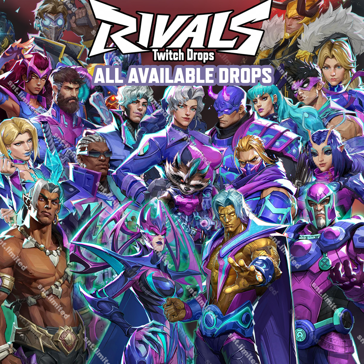 MARVEL RIVALS - Twitch Drops | Up to 121 Items Total | Costumes / Sprays / Plate