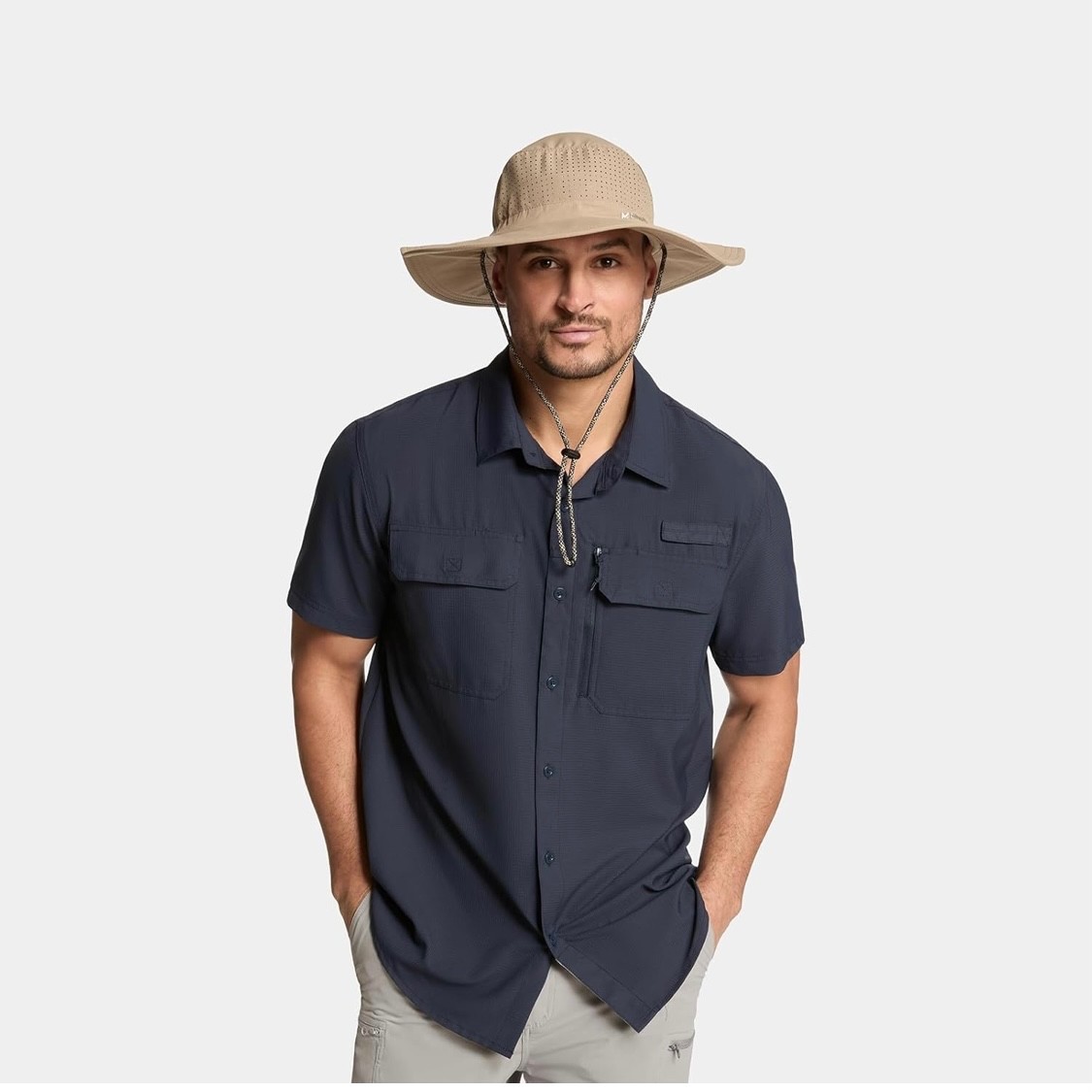 MISSION Cooling UPF Boonie Hat 3” Wide Brim Adjustable Fit - Sweat Activated 💦