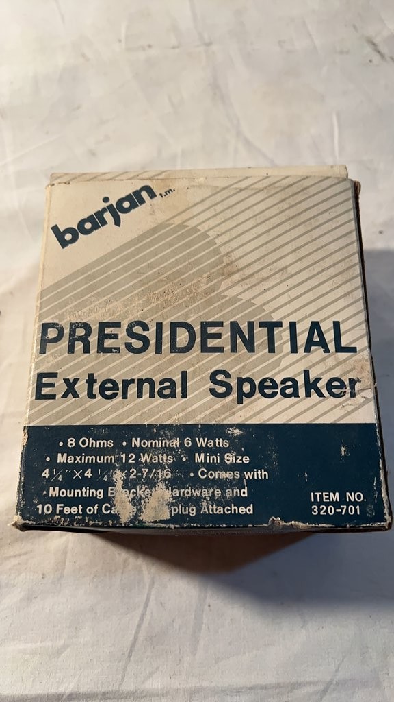 Barjan Presidential External Speaker in Original Box