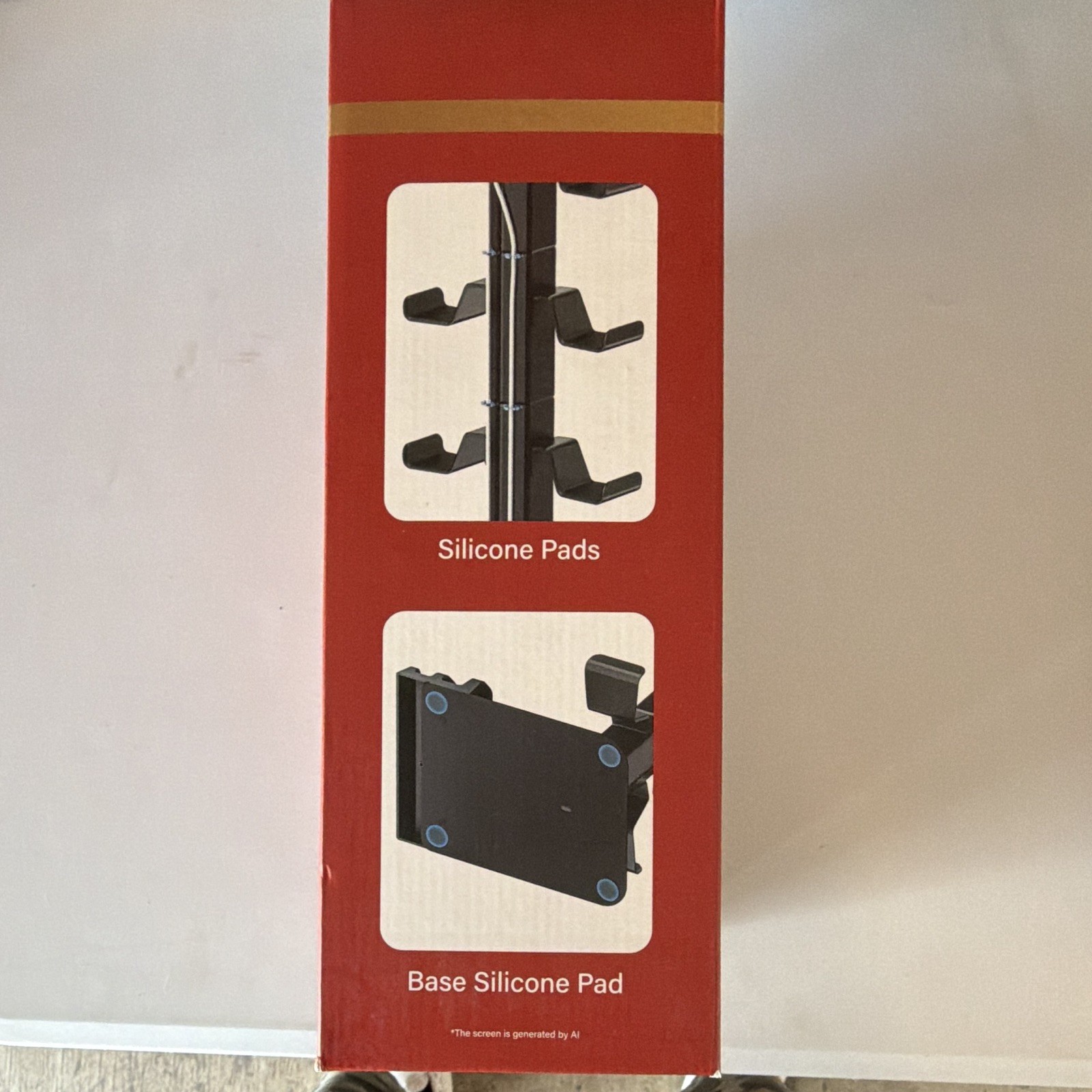 Controller & Headset Stand Black VG-P5394S Easy Assemble Silicone Pads