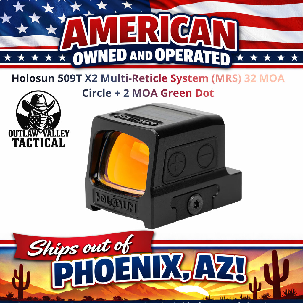 Holosun HE509T-GR X2 32 MOA Circle + 2 MOA Green Dot Sight