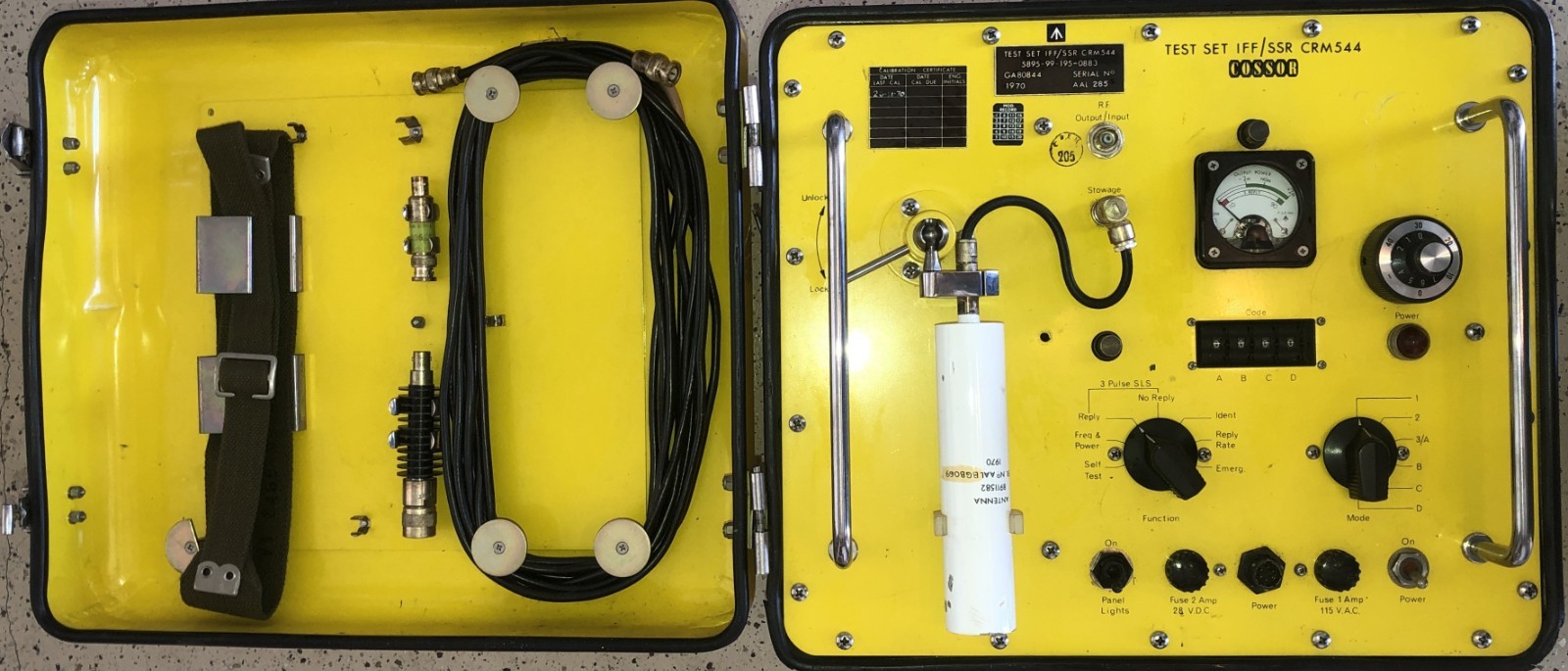 COSSOR iff crm 544 radar 1970 crm544 Transponder test set for aircraft Untested