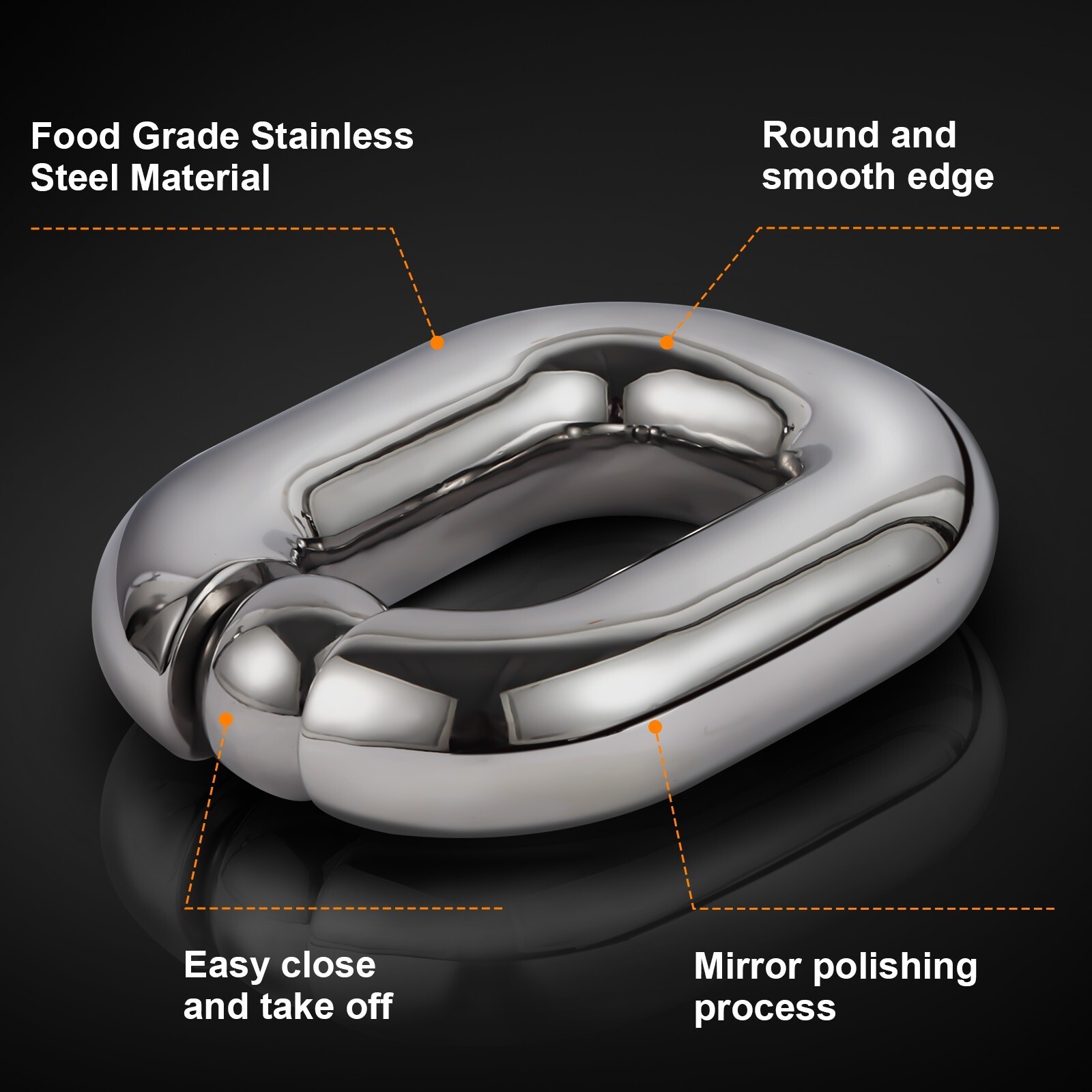 Male Ball Stretcher Weight Heavy 304 Stainless Steel Testicles Stretching Weight