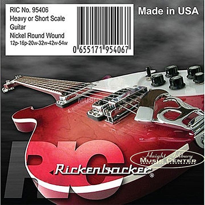 Rickenbacker 95406 Heavy Gauge Roundwound Short Scale Electric Guitar Strings, I