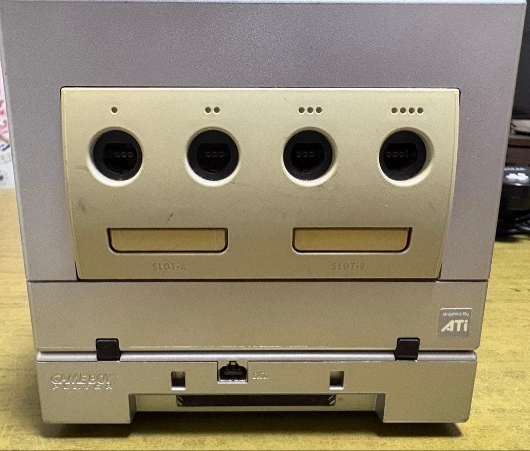 Nintendo GameCube Silver Console + Gameboy Player + Startup Disc + Games Working