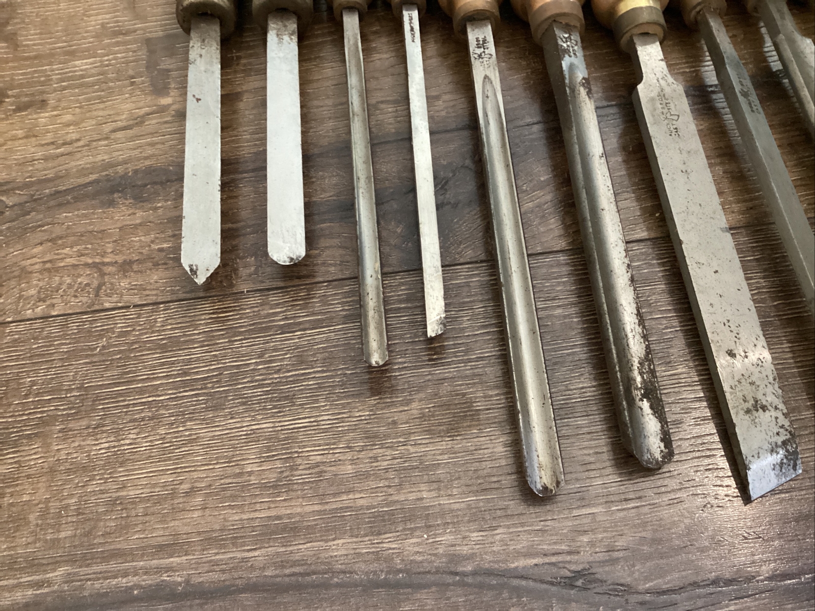 15 Antique Carving Woodworking Chisels 13 Buck Bros 2 Craftsman Free Ship