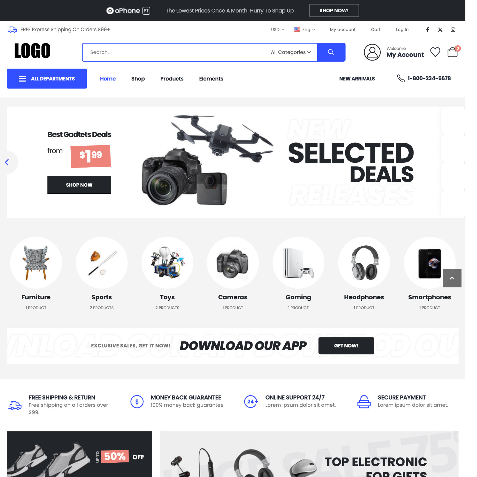 🚀 Everything Store Website Design for Sale + FREE VPS Hosting