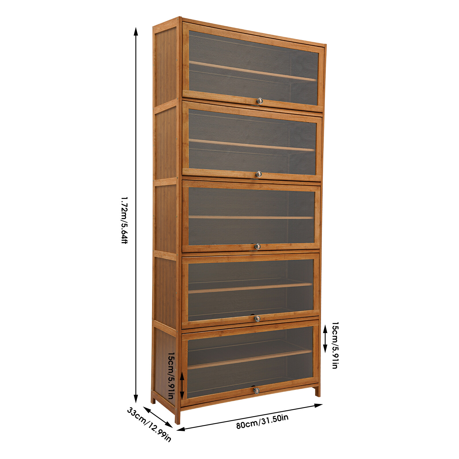 11-Tier 67" Tall Shoe Storage Cabinet Sneaker Organizer Rack for Home Entryway