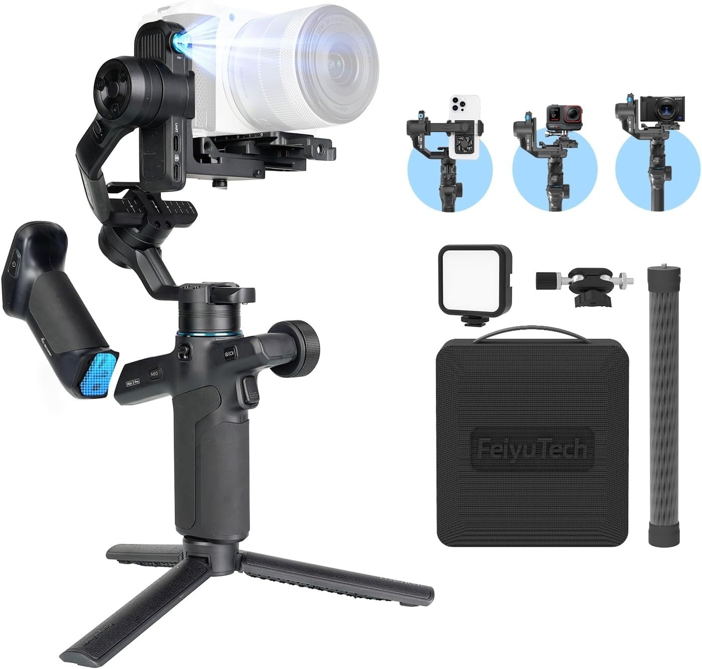 FeiyuTech SCORP Mini 3 Pro Combo Full Accessory Kit – All-in-One 3-Axis NEW