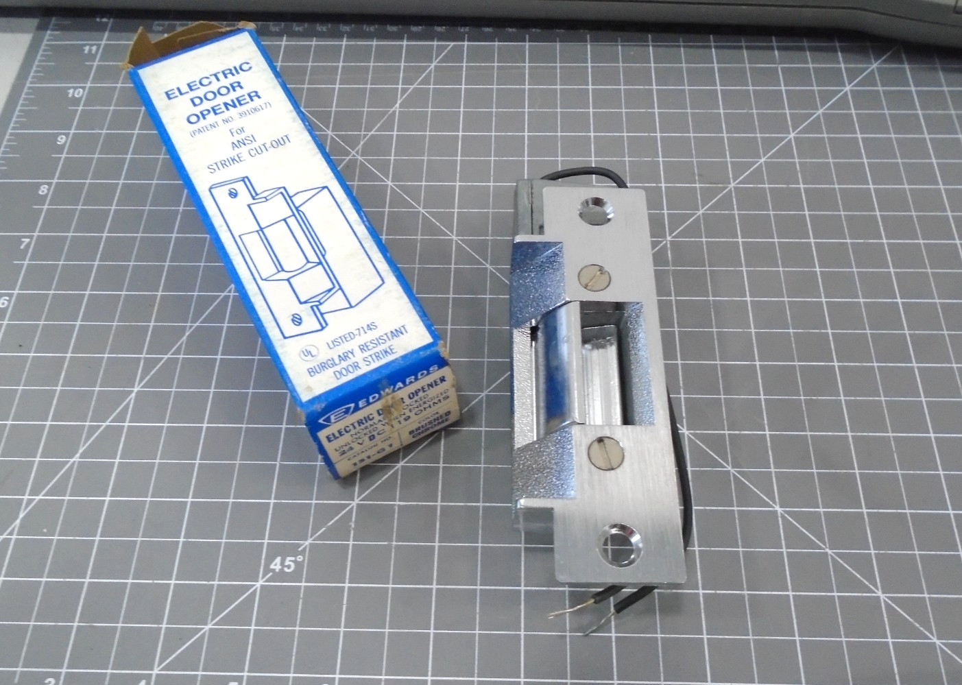 NEW Edwards 151-G1 Electric Door Opener 24 Volt DC 119 Ohms Brushed Chrome