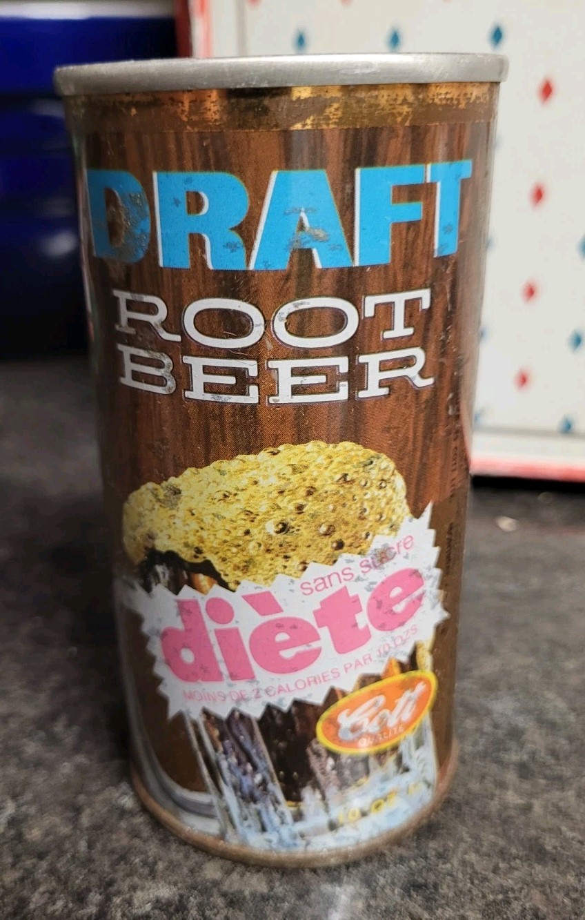 1970s Colt Draft DIET Root Beer Can CANADA VERSION Rare