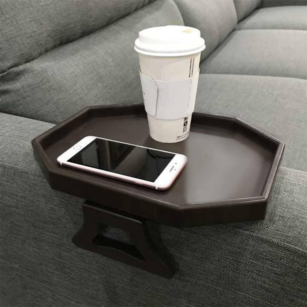Sofa Arm Clip Table, Armrest Tray Table, Drinks/Remote Control/Snacks Holder ...