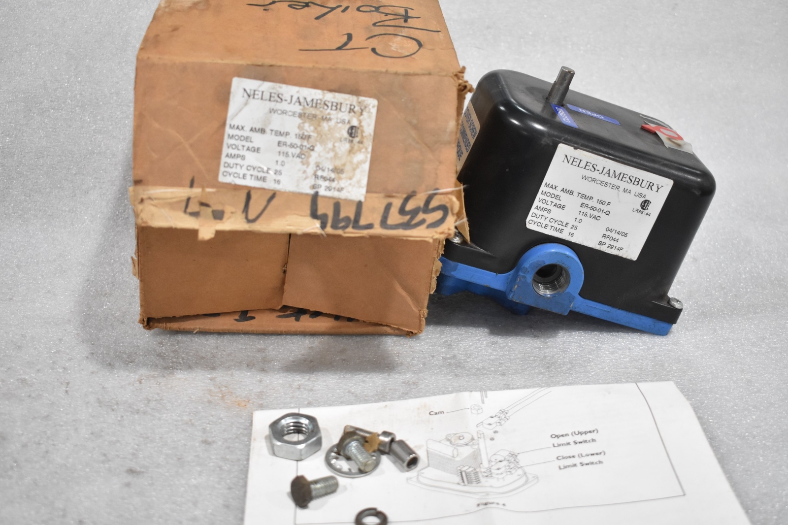 NELES-JAMESBURY ER-50-01-Q ELECTRIC ACTUATOR, 115VAC, 1.0 AMPS