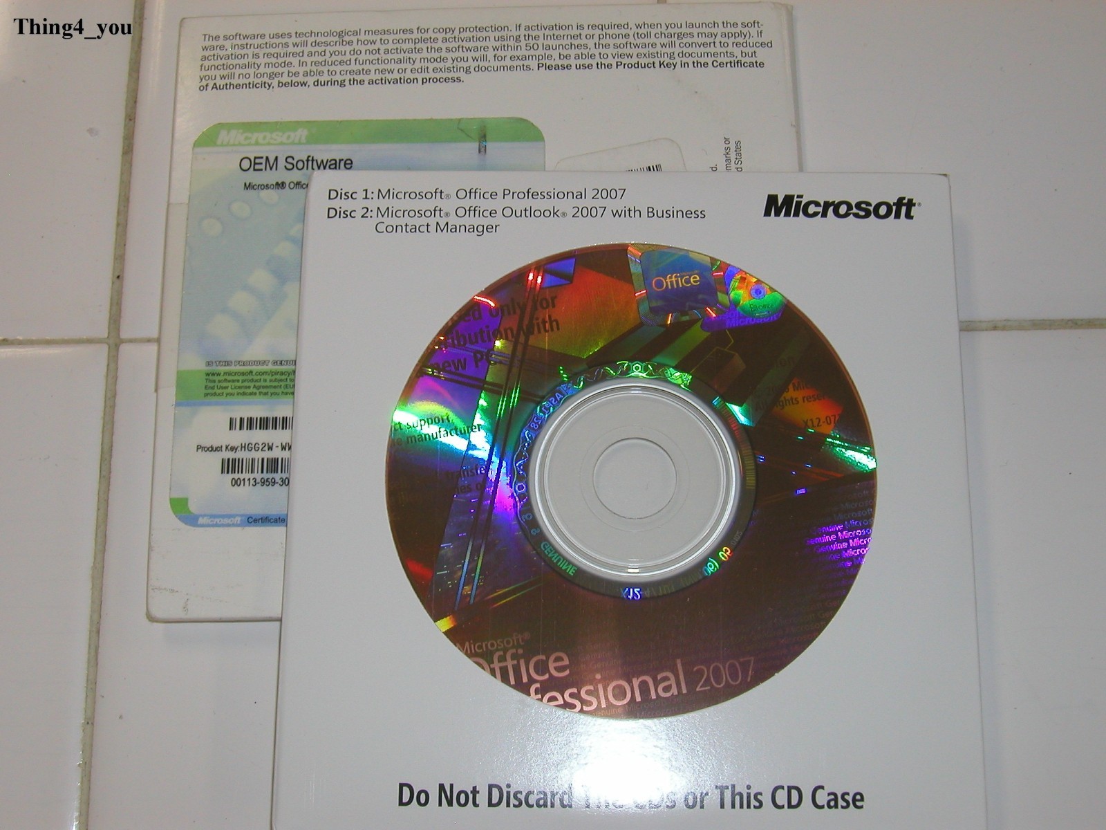 Microsoft Office 2007 Professional Full English Version MS Pro =BRAND NEW=