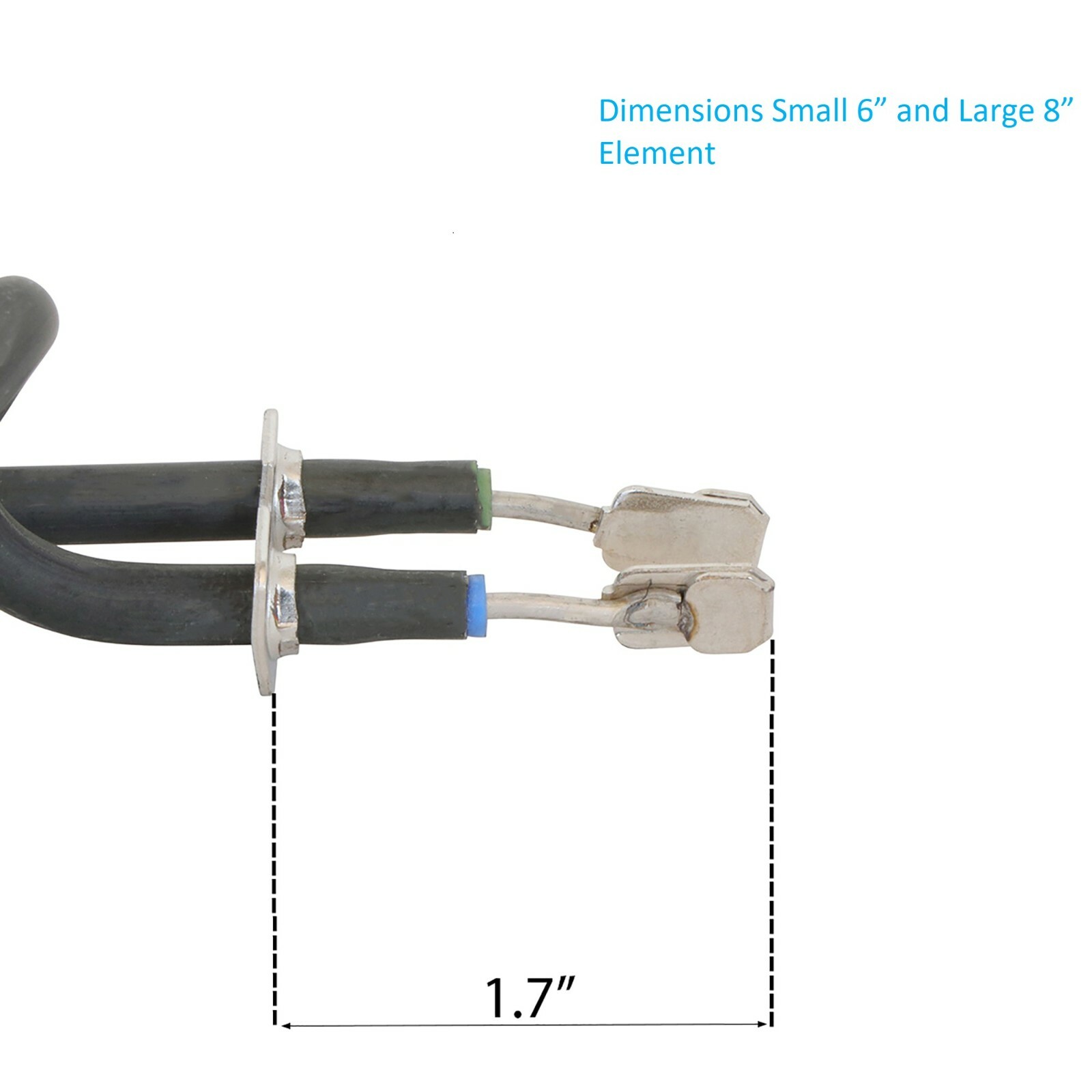 GE Electric Range Burner Element Kit 4 Pack (2, 6") WB30M1 (2, 8") WB30M2