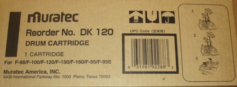 New ! Genuine Muratec F98 F100 F120 F150 Drum Cartridge DK-120 DK120