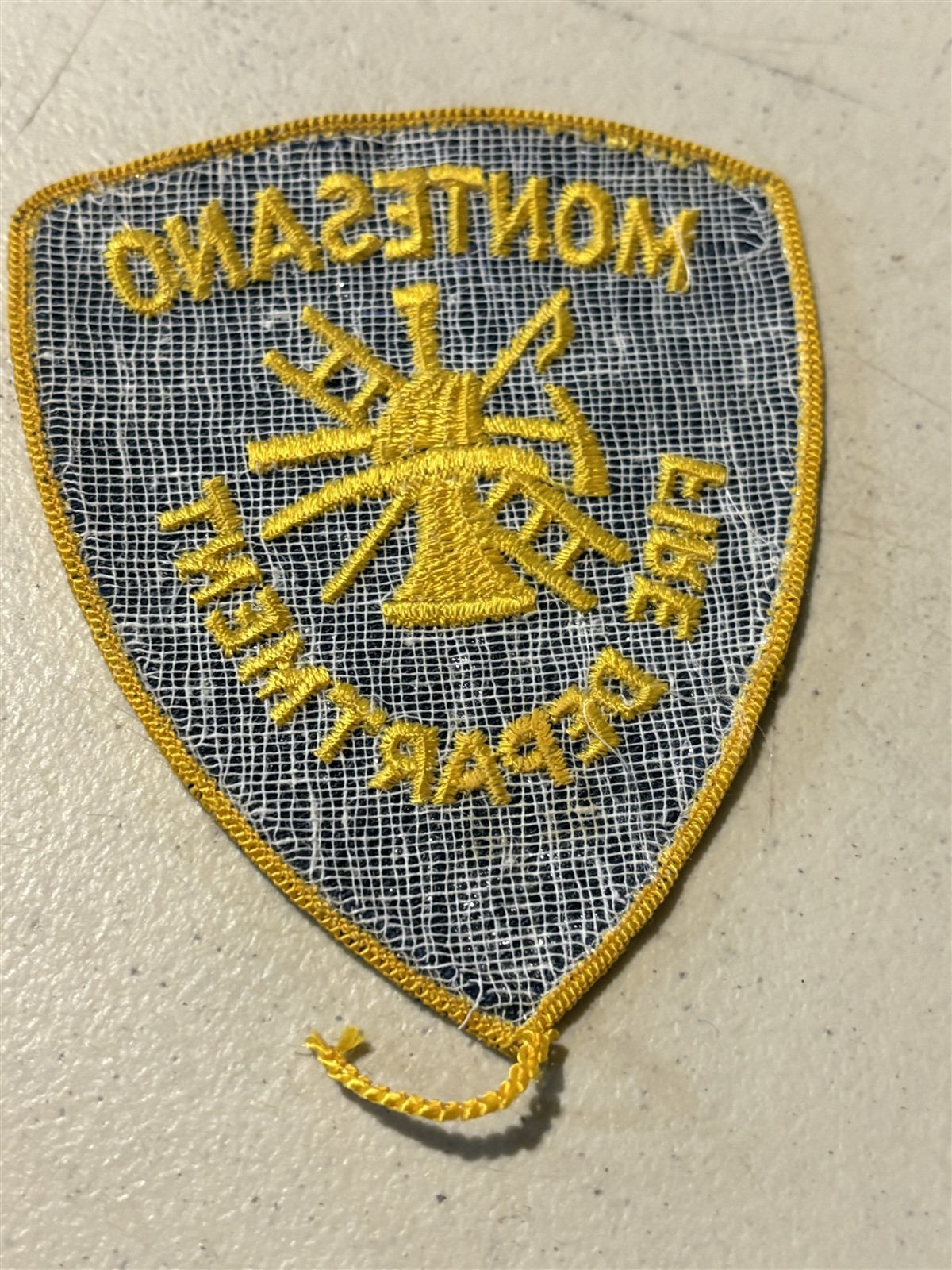 Montesano Fire Department, old shoulder patch, Washington state