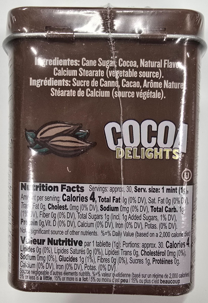 Cocoa Delights Raspberry Mints (12) Pack Candy & Nostalgic Tins Free Shipping