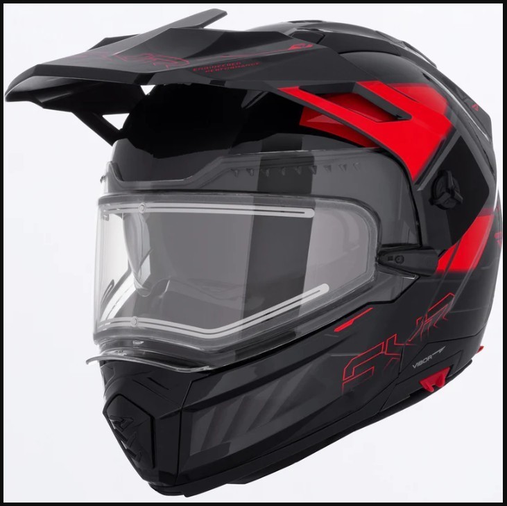 FXR Red Maverick X Snowmobile Heated Modular Helmet M L XL 2XL 3XL 250623-1020