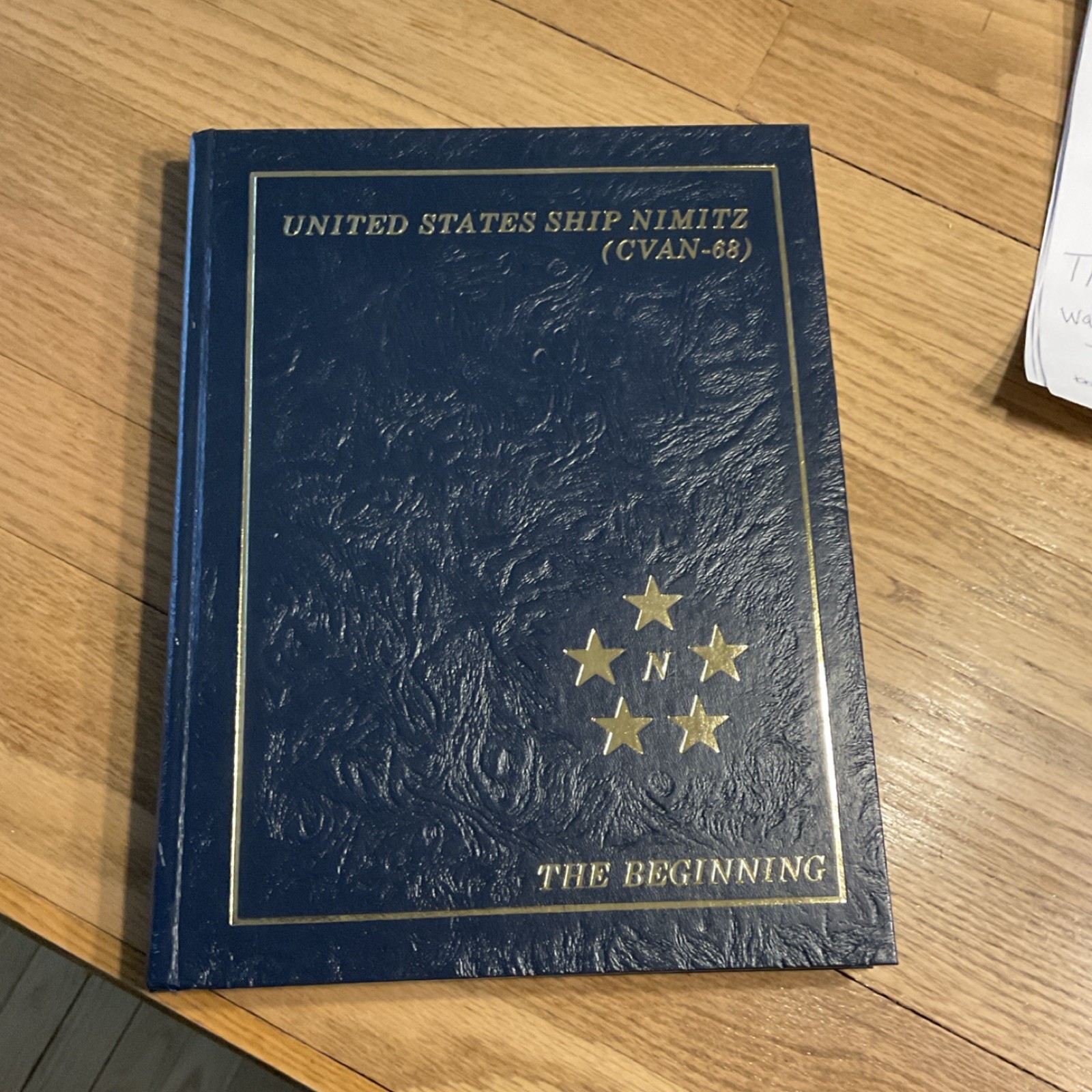 USS Nimitz (CVAN-68) Navy Collectible Book with Commemorative Cover Militaria
