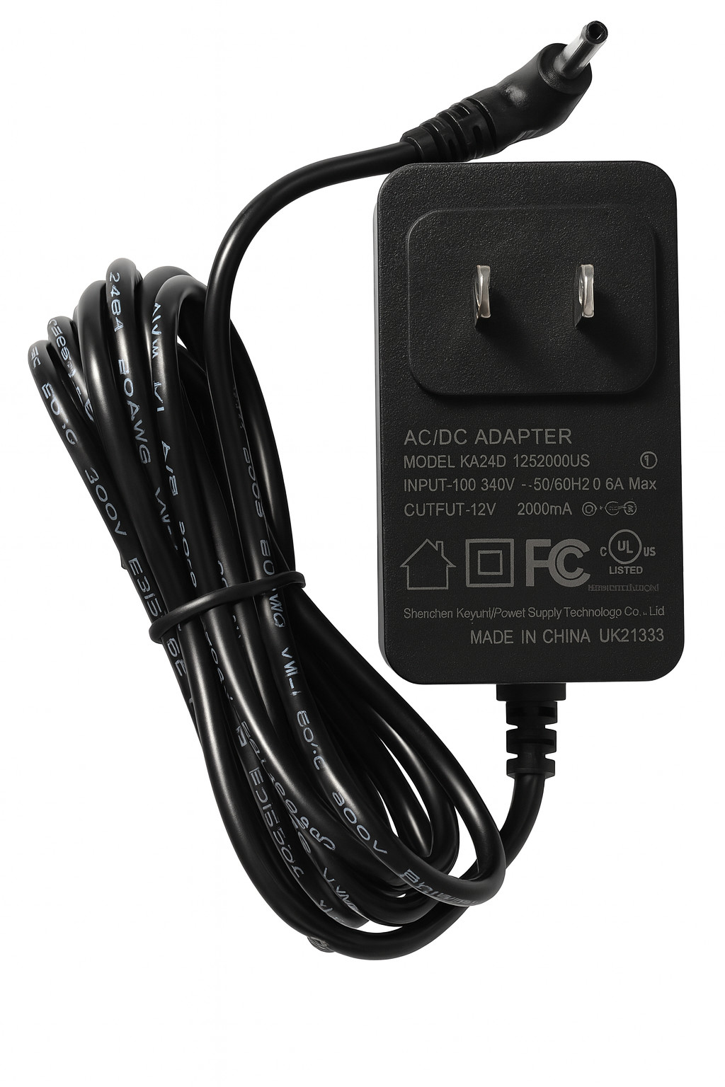 Gateway Laptop Charger  12V 2.0A, 3.5mm - Compatible models in Description - New