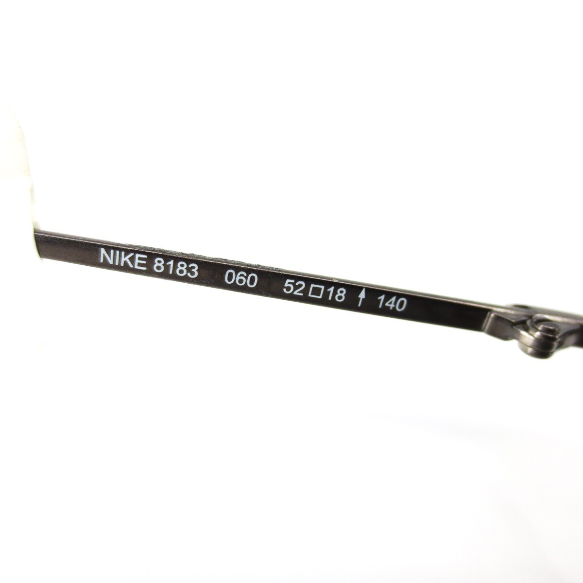 Nike Eyeglasses Frames 8183 060 Gunmetal Grey Red Rectangular Full Rim 52-18-140